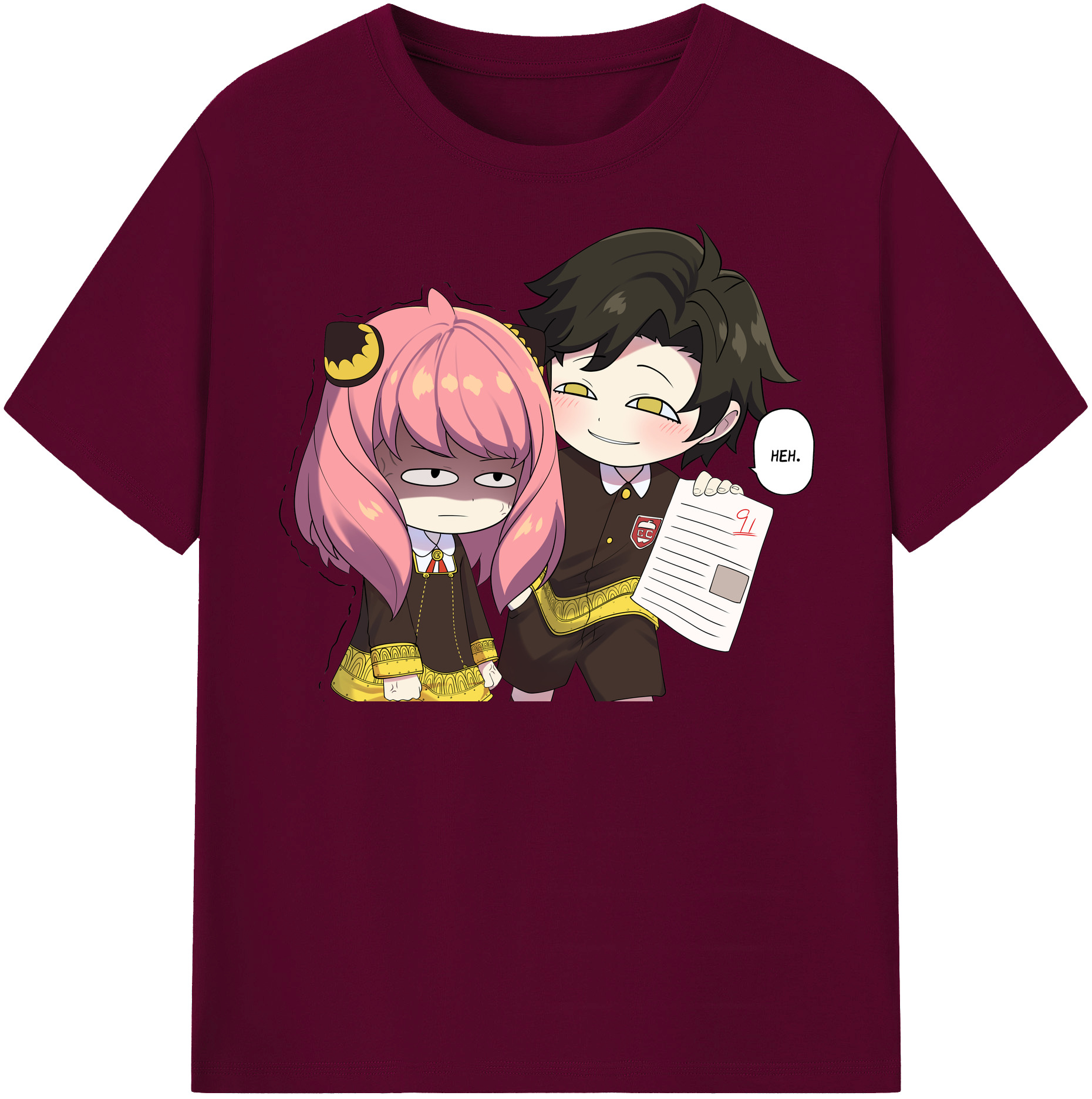 （画像用） SPY×FAMILY间谍家家酒 レディースカジュアルプリントTシャツ（綿100％）